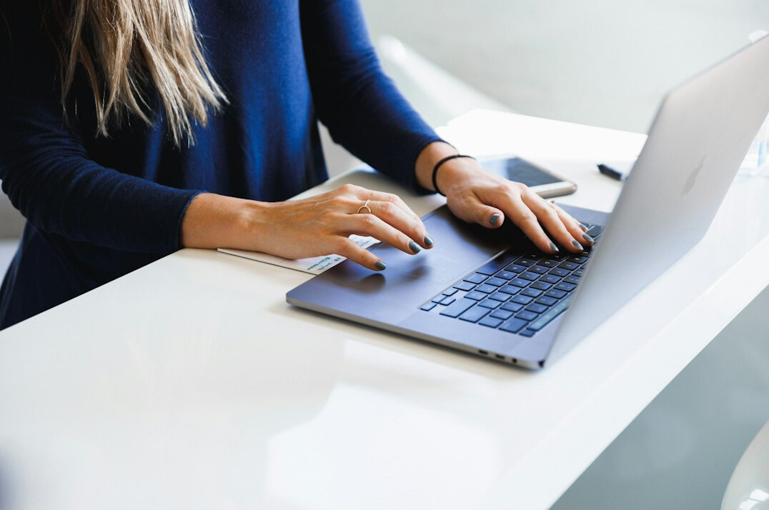 writer at laptop